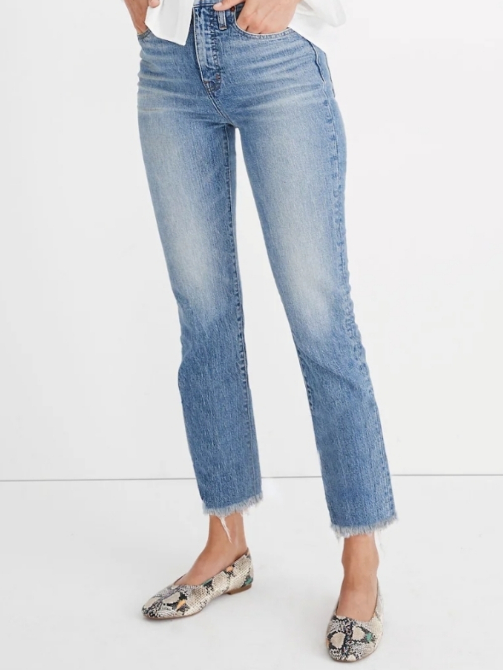 Madewell Perfect Vintage Jean With Raw Hem In Ainsworth Wash